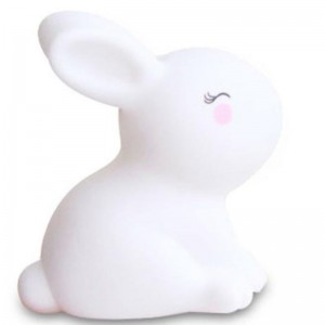 Uchovávejte lepidlo malé bílé králík noční lampičky hračky dekorace