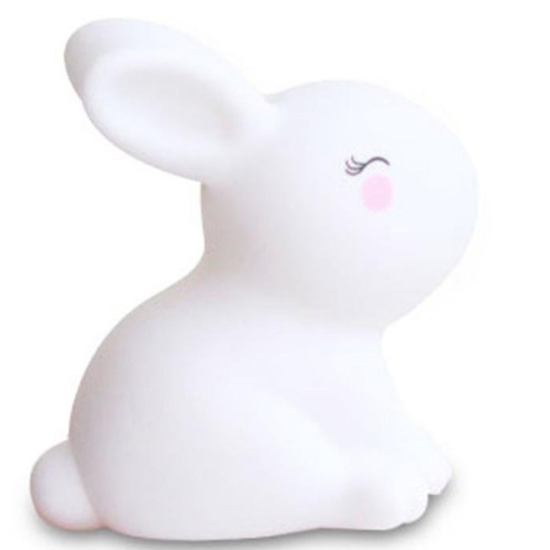 Uchovávejte lepidlo malé bílé králík noční lampičky hračky dekorace